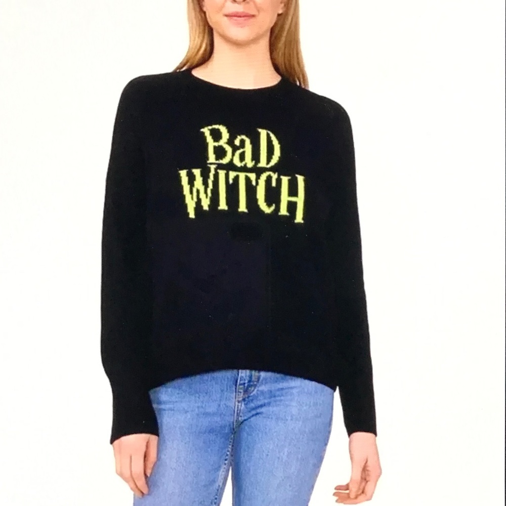 VINCE CAMUTO Bad Witch Sweater Women’s Size XL X-Large Witchy Goth Wicked